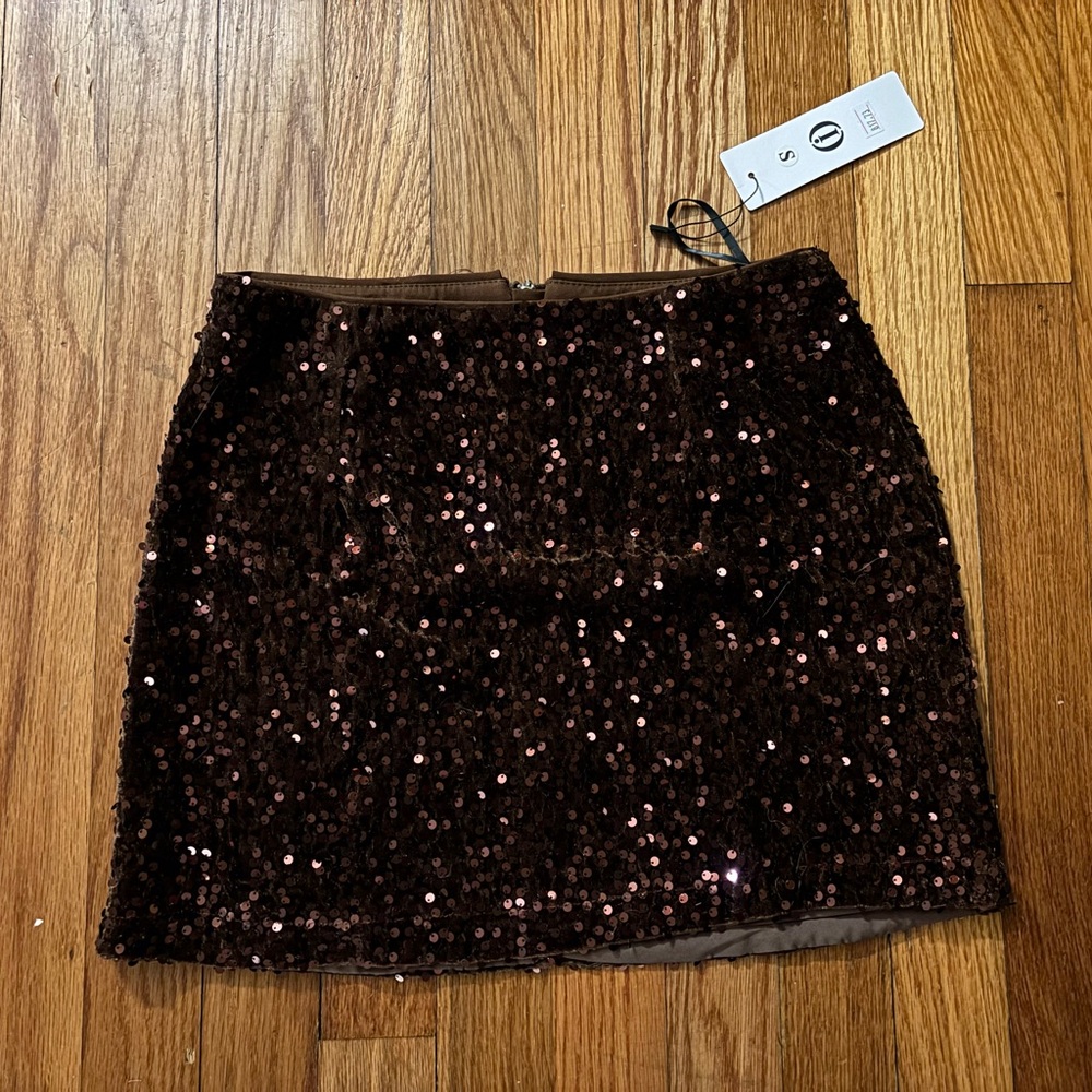 Sequin miniskirt new